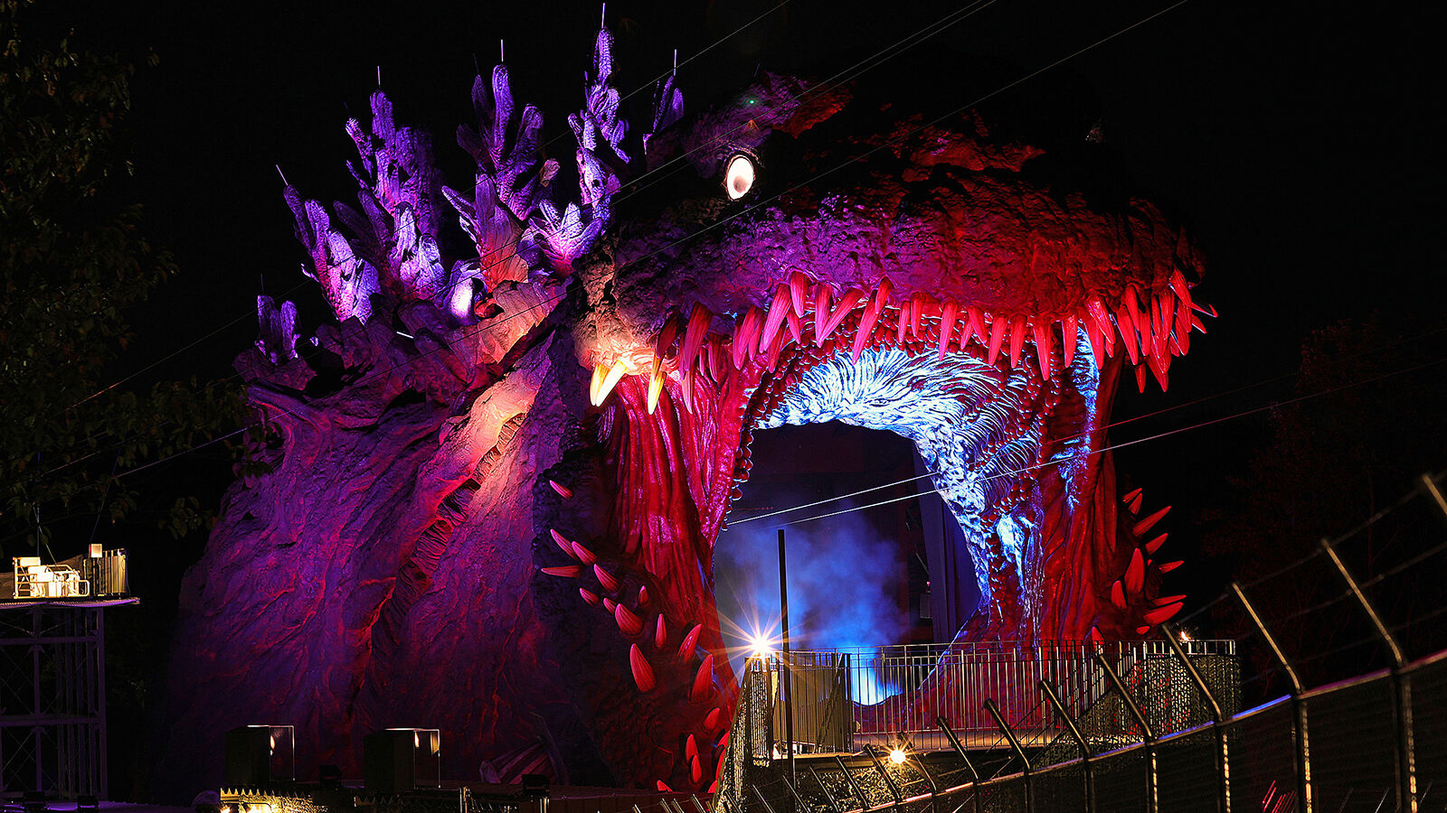 Godzilla zipline ride